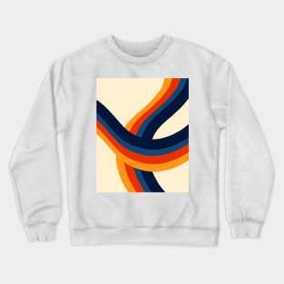 Retro Abstract Roller Coaster Crewneck Sweatshirt